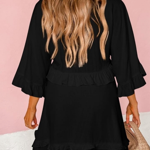 Dokotoo Womens Ruffle Short Sleeve Sundress New with tags - Picture 2 of 2